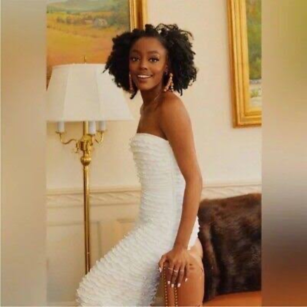 venita aspen x gianni bini pearl dress
